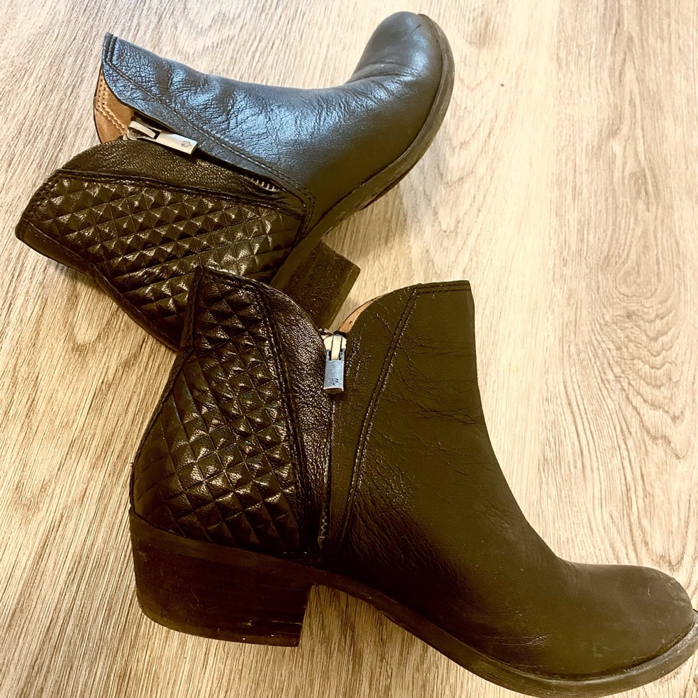 Lucky brand leather booties